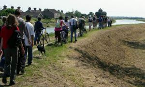 A protest walk in 2003