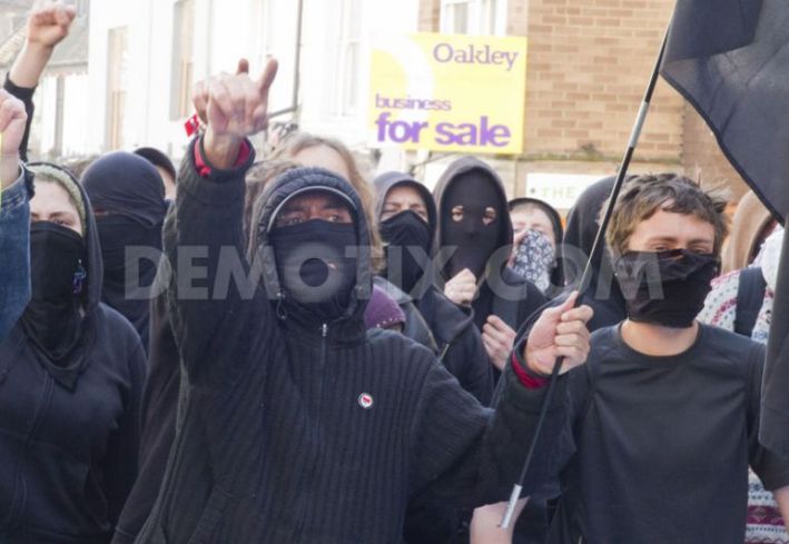 Anti-fascists protecting Brighton in 2012