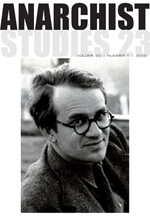 Anarchist Studies cover