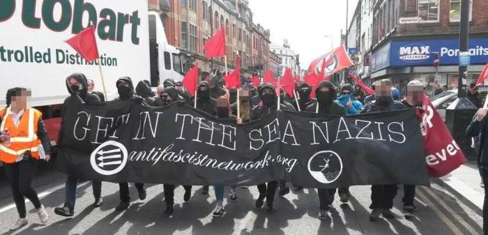 Anti-fascists owning the streets in Liverpool
