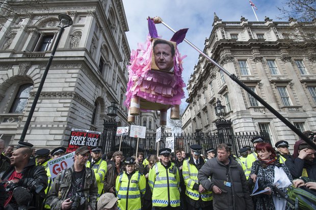 cameron protest