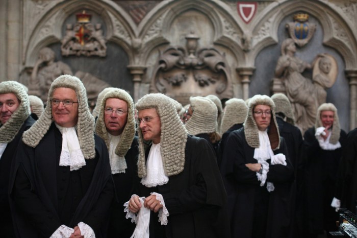 Judges Attend The Annual Service At Westminster Abbey To Mark The Start Of The UK Legal Year