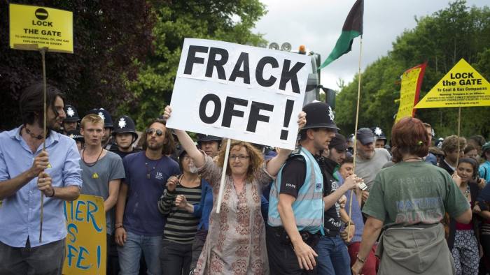frack off protest