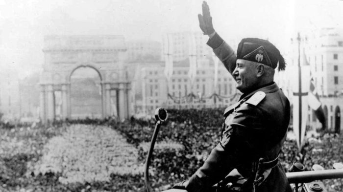 Mussolini rally