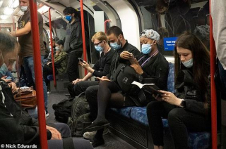 masks on tube