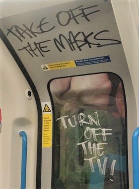 Take off the masks turn off the tv