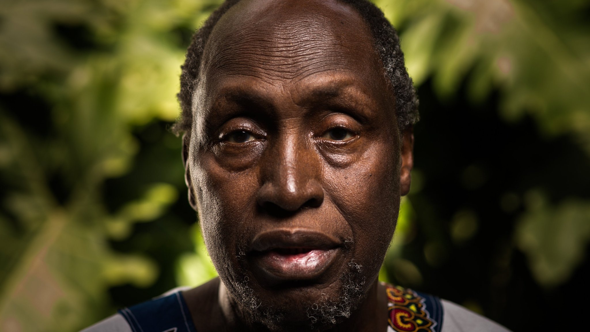 Ngugi wa Thiong'o  photographed in Kenya for the FT by Trevor Snapp